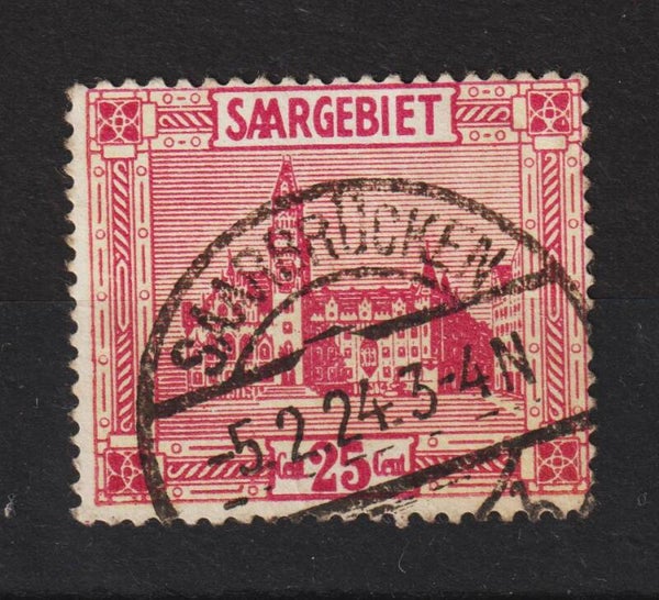 Saar MiNr. 100 gestempelt, Abart