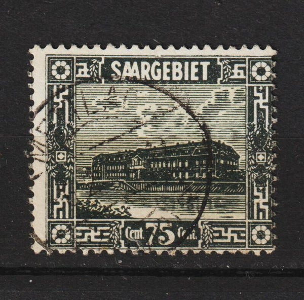 Saar MiNr. 101 gestempelt, Abart
