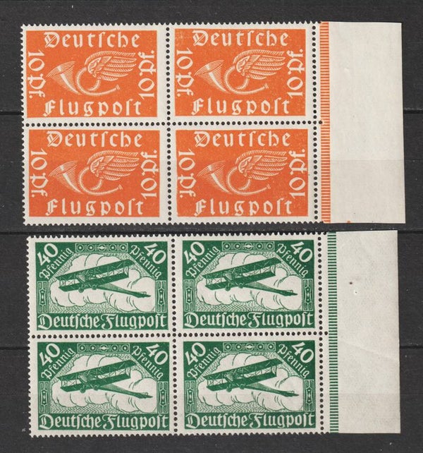 MiNr. 111-112 postfrisch ** Viererblöcke
