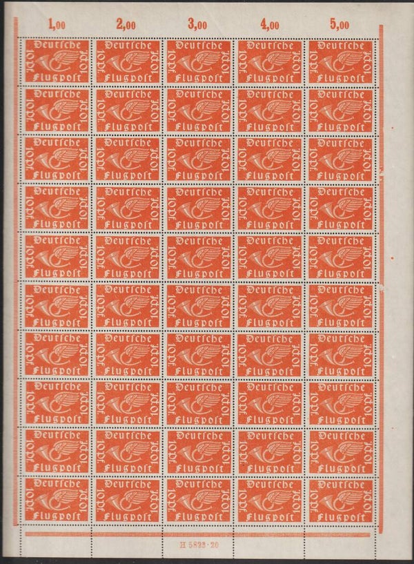 MiNr. 111 a postfrischer Bogen