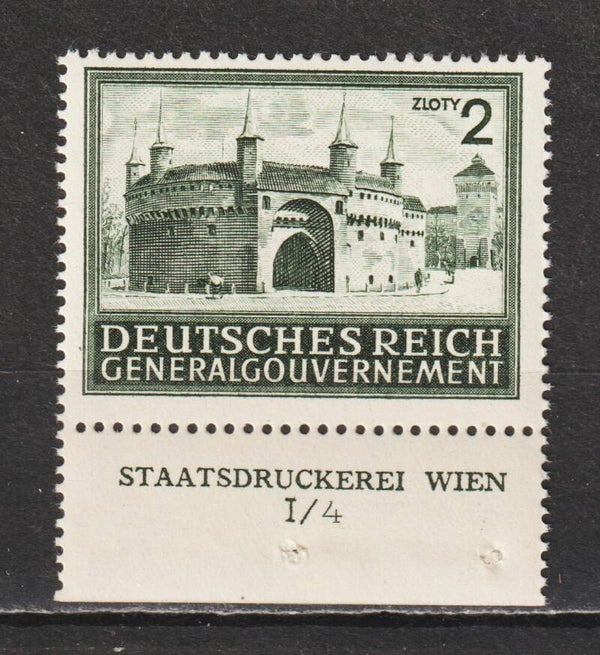 Generalgouvernement MiNr. 113 postfrisch ** Formnummer 1/4
