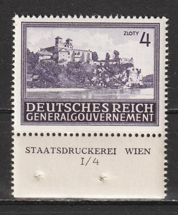 Generalgouvernement MiNr. 114 postfrisch ** Formnummer