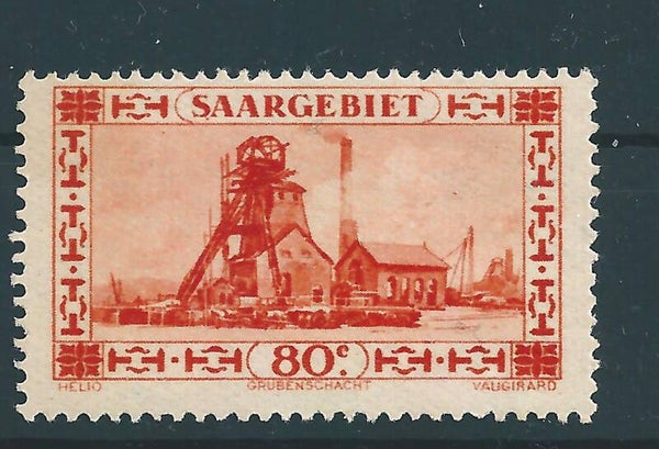 Saar MiNr. 116 postfrisch ** Abart