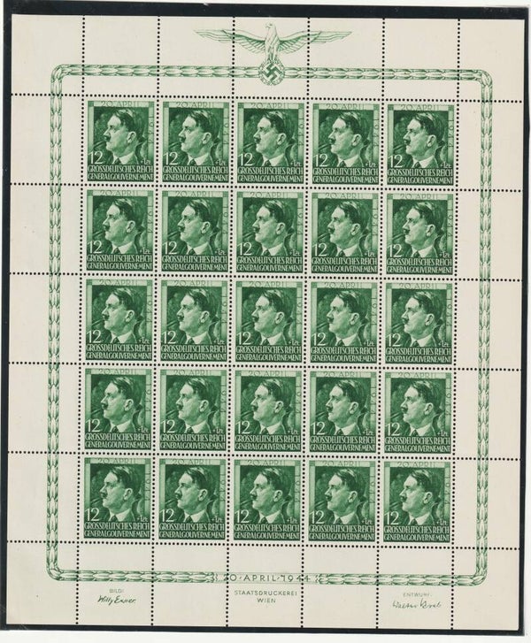 Generalgouvernement MiNr. 117-119 postfrisch ** Bogen-Satz