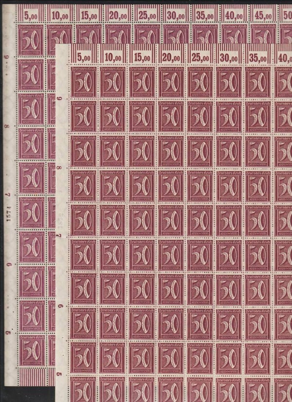 MiNr. 183 Wa/Wb  postfrischer Bogen