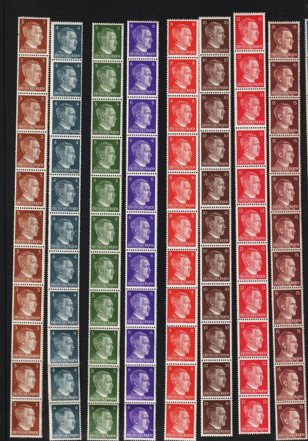 Adolf Hitler Kollektion 11er Streifen aus Rollen !
