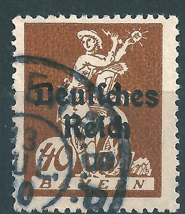 MiNr. 124 VII gestempelt, geprüft