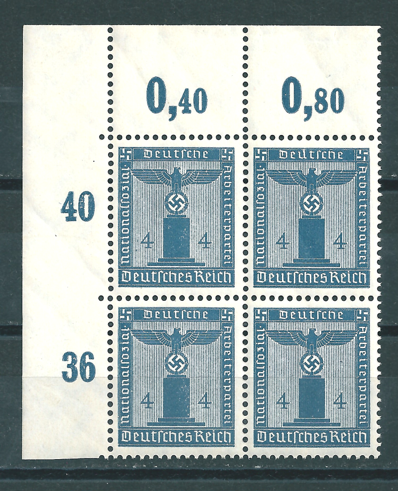 MiNr. D 146 postfrische ** Bogenecke