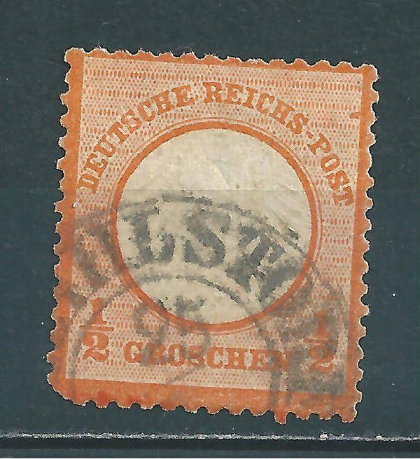 MiNr. 14 gestempelt, Plattenfehler