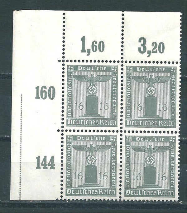 MiNr. D 151 postfrische ** Bogenecke