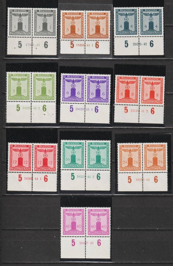 MiNr. D 155-165 HAN postfrisch ** ohne 164