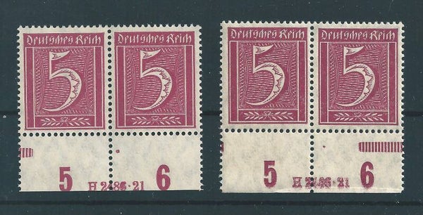 2x MiNr. 158 HAN H 2486.24 postfrisch **