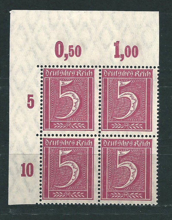 Minr. 158 postfrische ** Oberrand Bogenecke