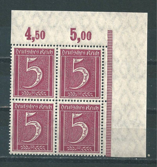 Minr. 158 postfrische ** Oberrand Bogenecke