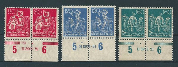 MiNr. 166 HAN H 3969.21, MiNr. 168 HAN H 3971.21 + MiNr. 170 HAN H 3973.21 postfrisch