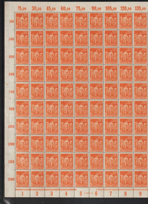 MiNr- 169 postfrischer ** Bogen