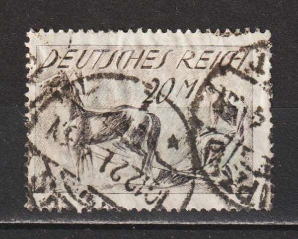 MiNr. 176 gestempelt ohne blaue Farbe  (0406)