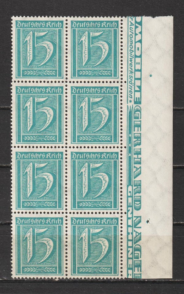 MiNr. 179 postfrisch ** Achterblock