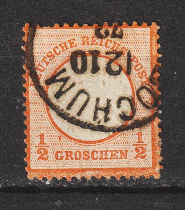 MiNr. 18 gestempelt, Plattenfehler