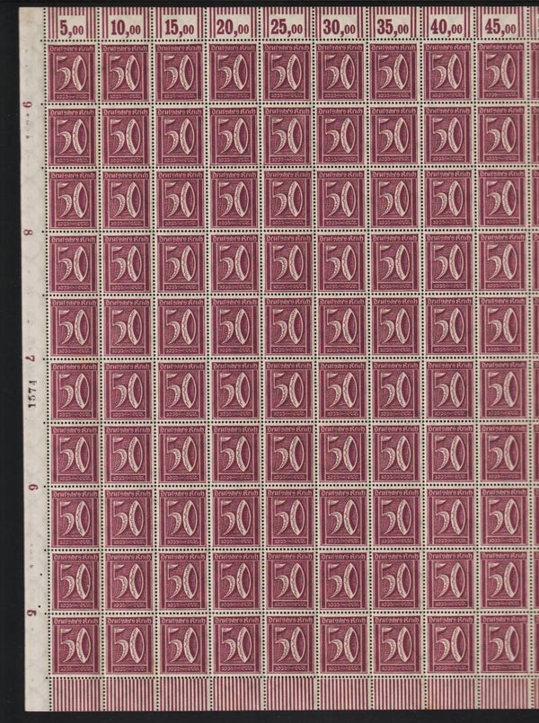 MiNr. 183 Wa postfrischer ** Bogen  (LUB)