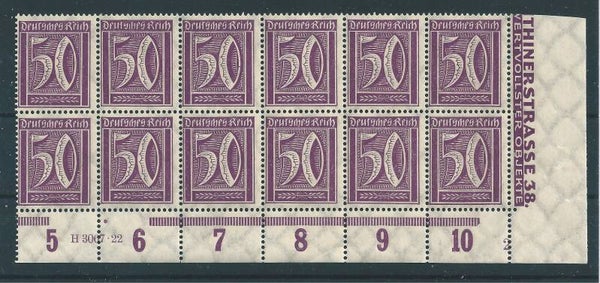 MiNr. 183 HAN H 3067.22 postfrisch **, Formnummer 2