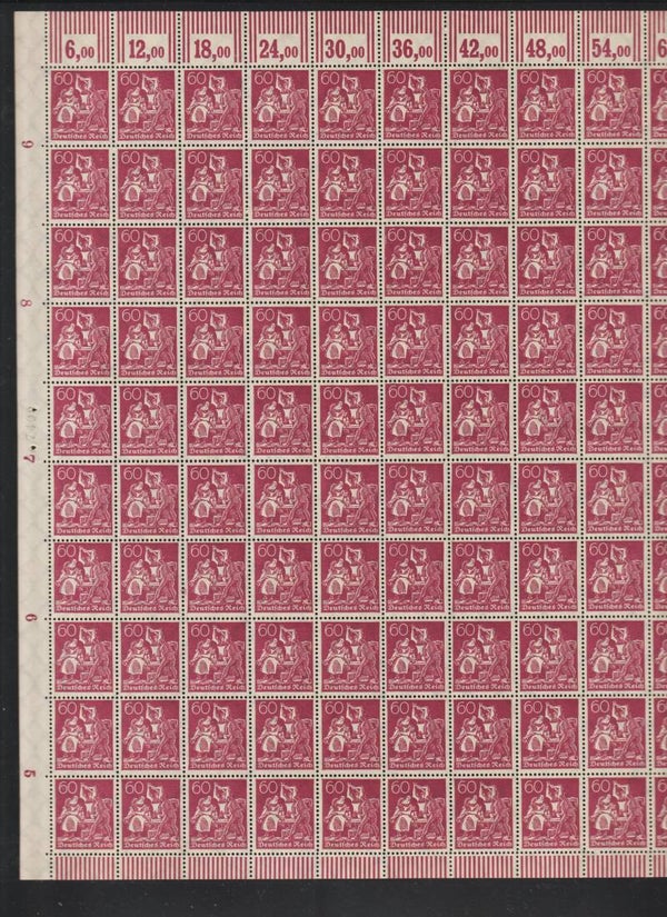 MiNr. 184 W postfrischer ** Bogen