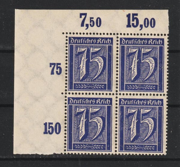 Minr. 185 postfrische Oberrand Bogenecke