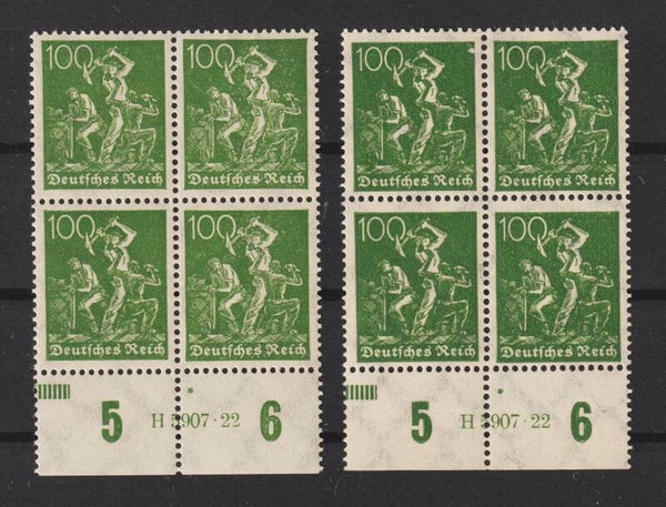 MiNr. 187 a/b HAN H 5907.22 postfrisch **