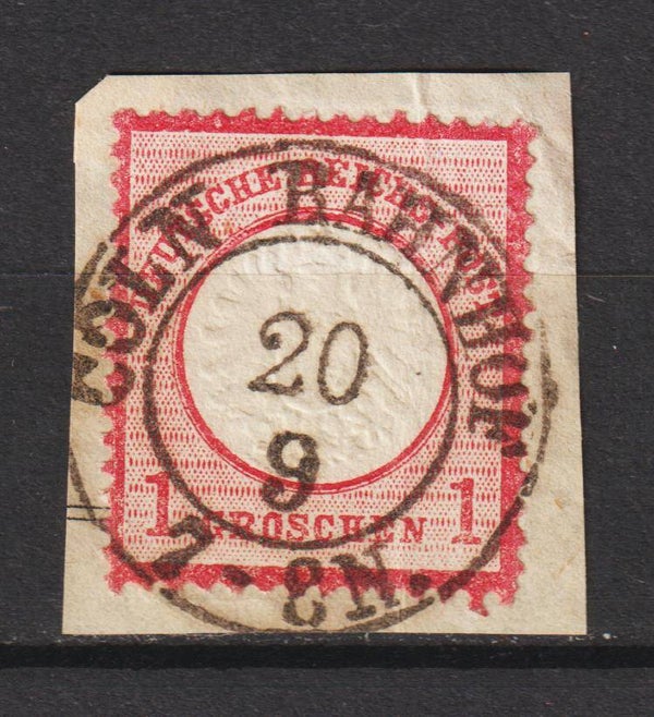 MiNr. 19 Briefstück, CÖLN BAHNHOF