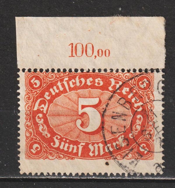 MiNr. 194 Oberrand gestempelt  (0407)