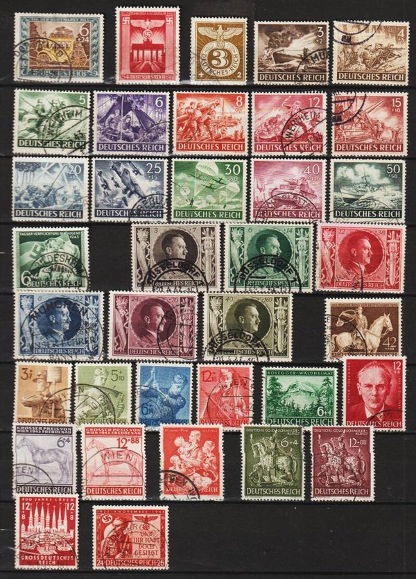 Jahrgang 1943 MiNr. 828-863 gestempelt