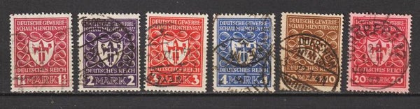 MiNr. 199-204 gestempelt, geprüft