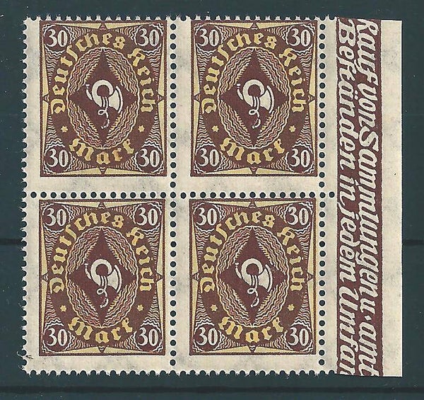 MiNr. 208 postfrisch, Plattenfehler I