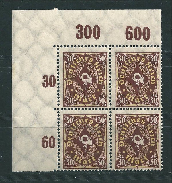 MiNr. 208 ** Oberrand Bogenecke