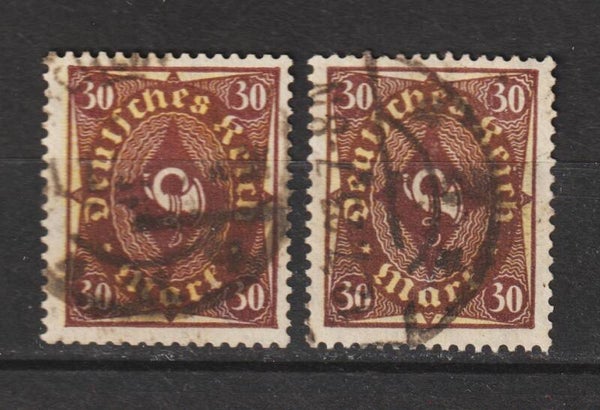 MiNr. 208 P+W gestempelt, beide geprüft