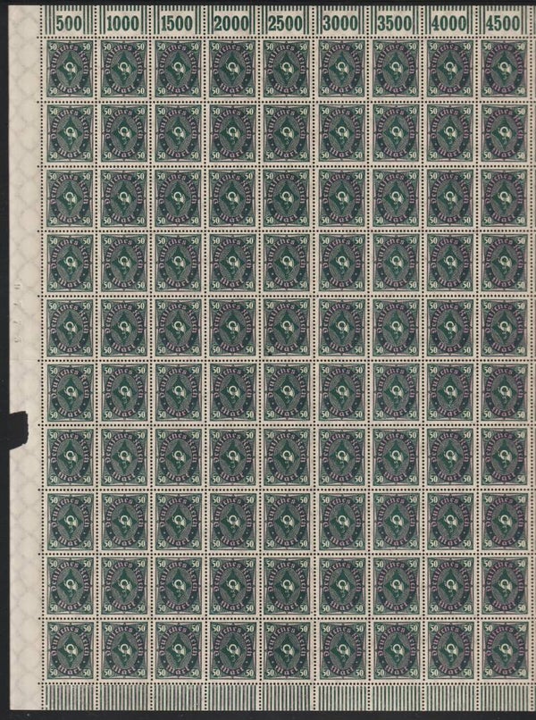 MiNr. 209 Wa postfrischer Bogen