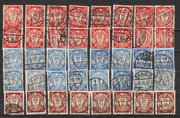 MiNr. 214-216 gestempelt