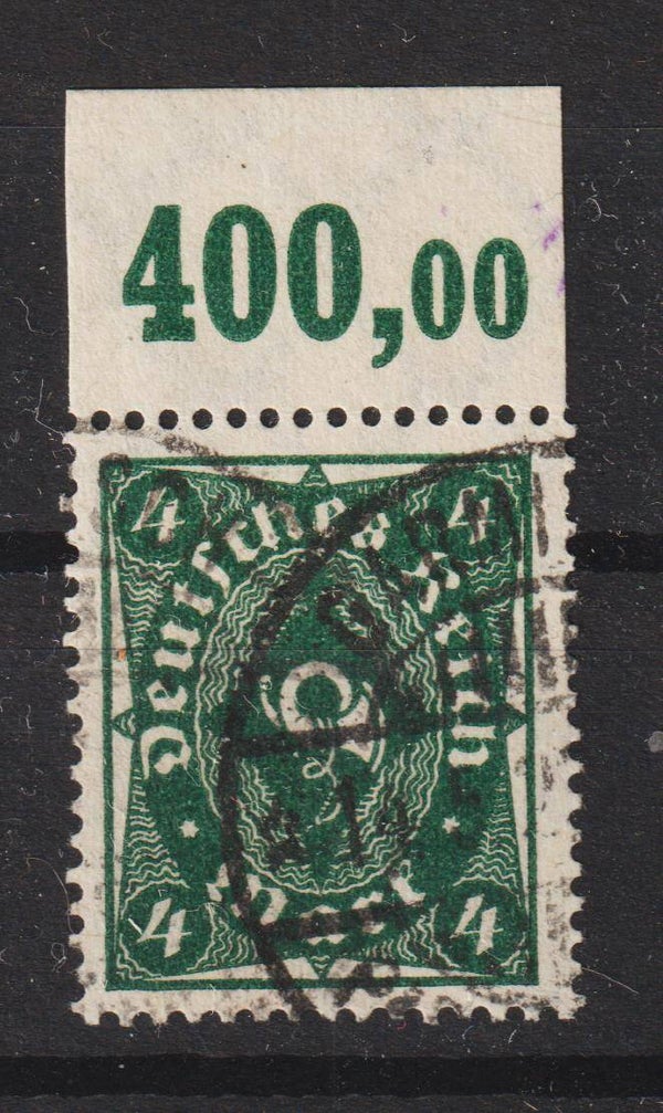 MiNr. 226 Oberrand gestempelt, geprüft  (0317)
