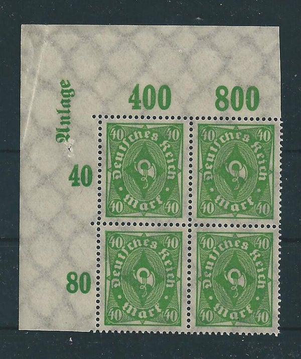 MiNr. 232 ** Bogenecke, Druckerzeichen