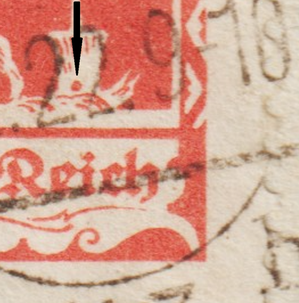 MiNr. 234 XII gestempelte Bogenecke