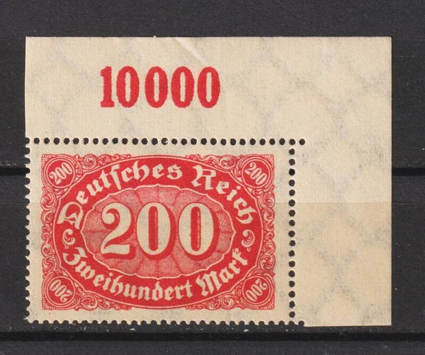 MiNr. 248 postfrische Oberrand Bogenecke