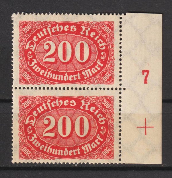 MiNr. 248 a postfrisch, FN 7 + Passerkreuz