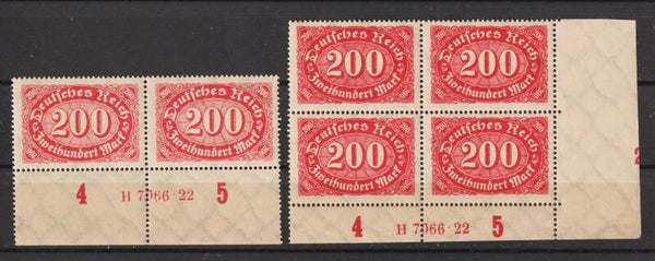 MiNr. 248 a+c HAN H 7066.22 postfrsich **