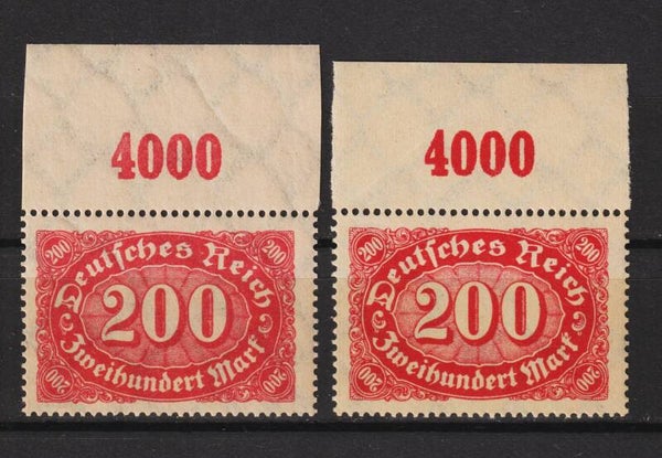 MiNr. 248 a+c Oberrand postfrisch **