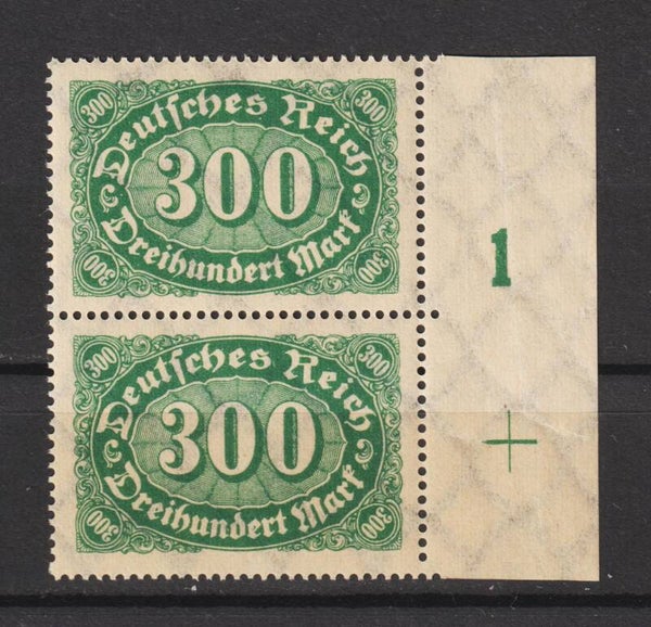 MiNr. 249 postfrisch Plattenfehler I, Formnummer 1