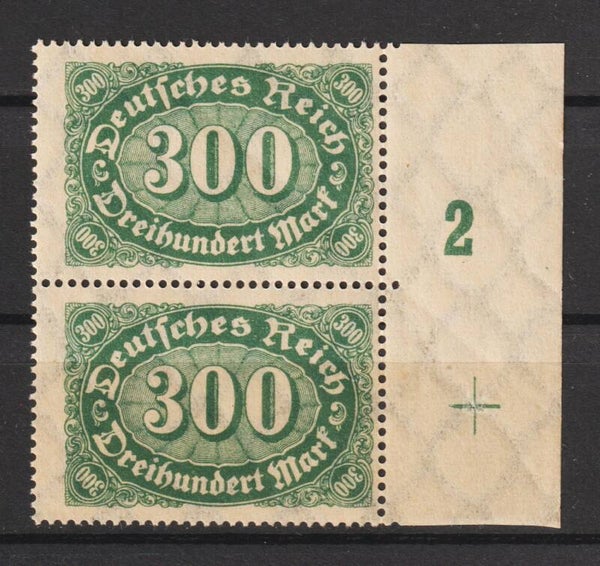 MiNr. 249 postfrisch Plattenfehler I, Formnummer 2