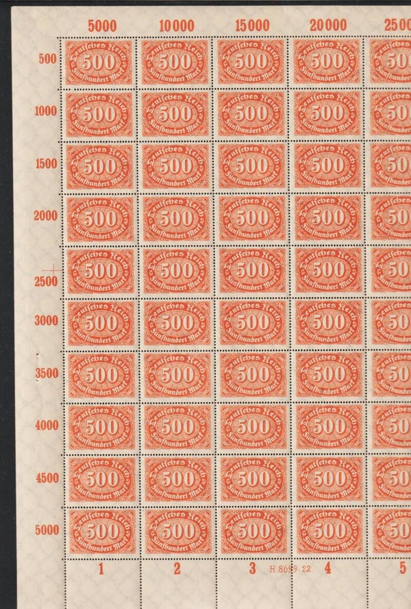 MiNr. 251 LF ** Bogen Platte 4