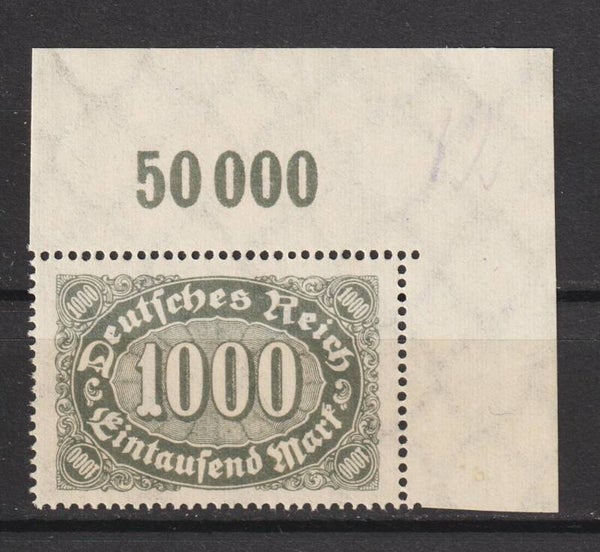 MiNr. 252 postfrische ** Oberrand Bogenecke