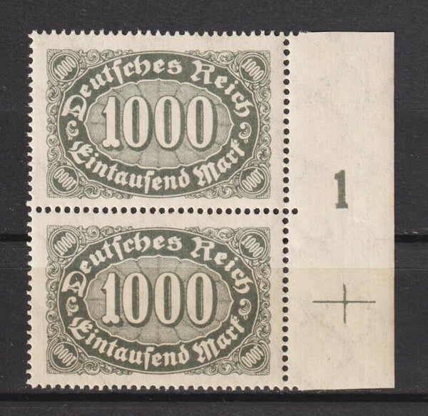 MiNr. 252 postfrisch, FN 1 + Passerkreuz