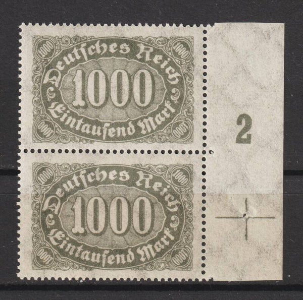 MiNr. 252 postfrisch, FN 2 + Passerkreuz